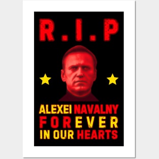 RIP ALEXEI NAVALNY FOREVER IN OUR HEARTS Posters and Art